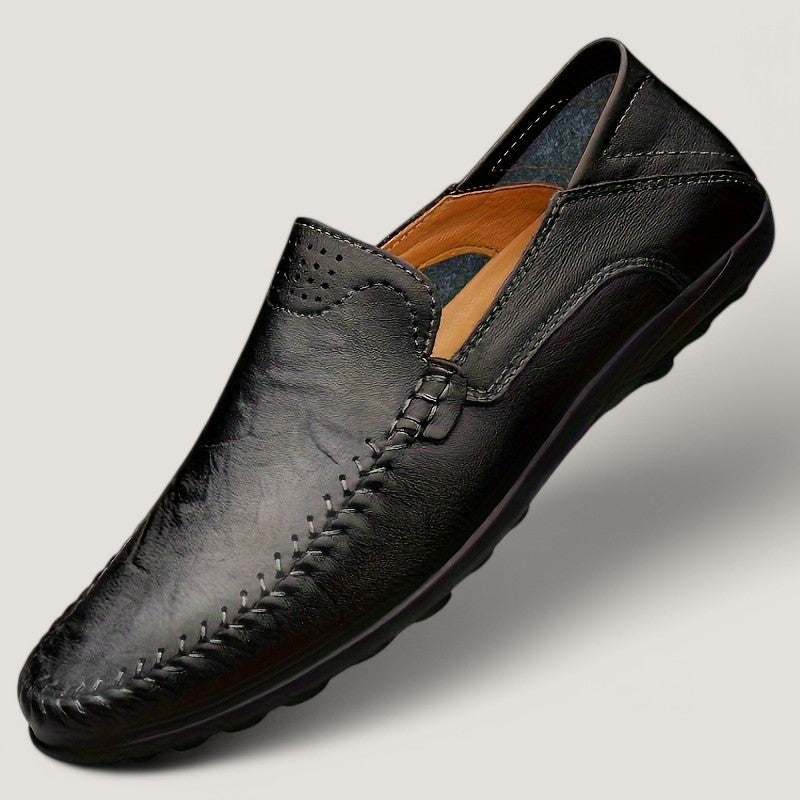 Terramalux-Chaussures mocassins pour hommes, cuir fait main