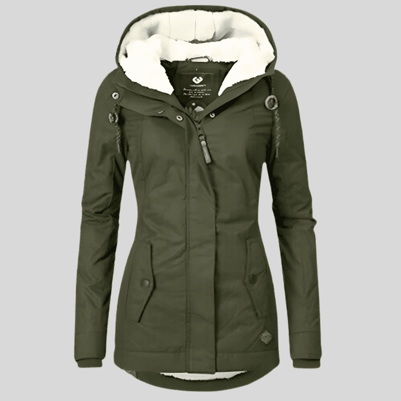 Terramalux Jackets Zayla - Longue veste d'hiver imperméable avec capuche et doublure