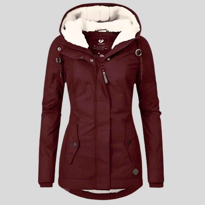 Terramalux Jackets Zayla - Longue veste d'hiver imperméable avec capuche et doublure