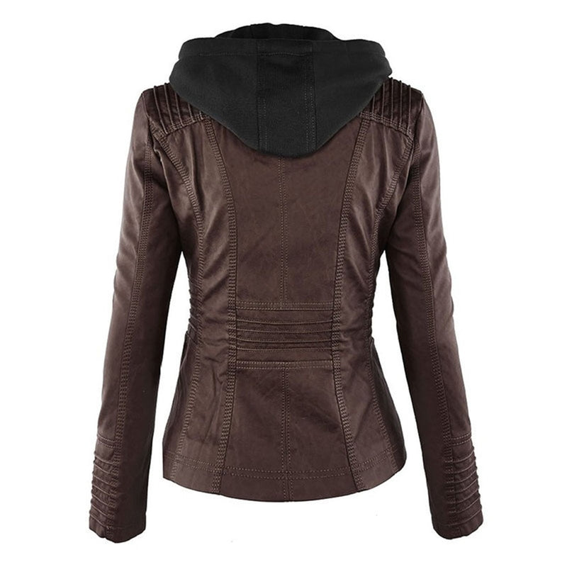Terramalux Leather Jacket Layne - Élégante veste en cuir pour femmes avec style moderne