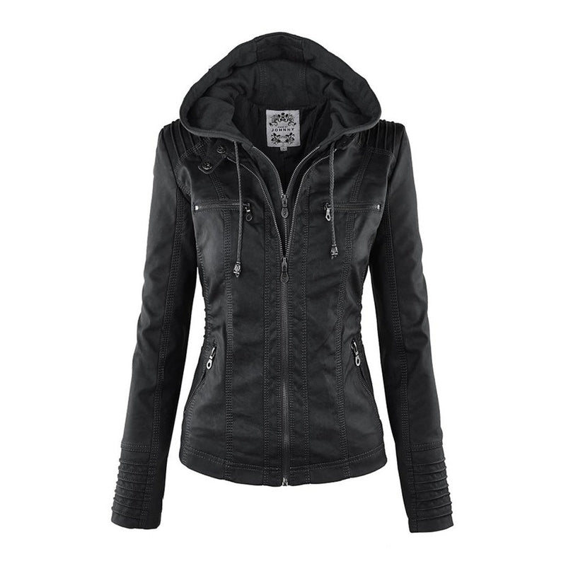 Terramalux Leather Jacket Layne - Élégante veste en cuir pour femmes avec style moderne