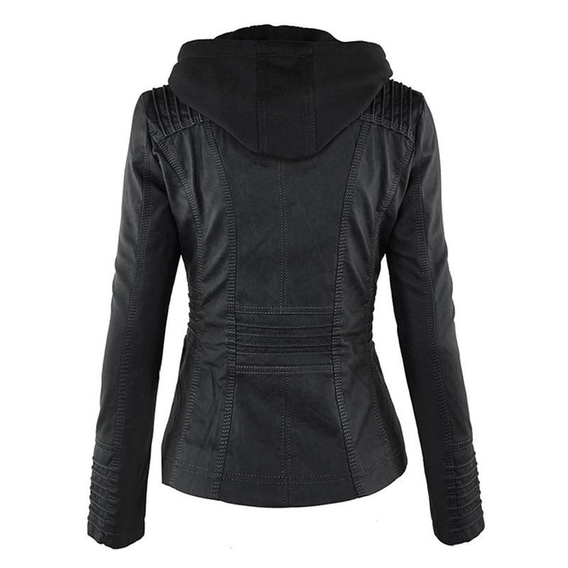 Terramalux Leather Jacket Layne - Élégante veste en cuir pour femmes avec style moderne