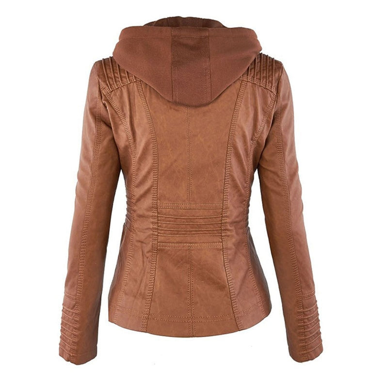 Terramalux Leather Jacket Layne - Élégante veste en cuir pour femmes avec style moderne