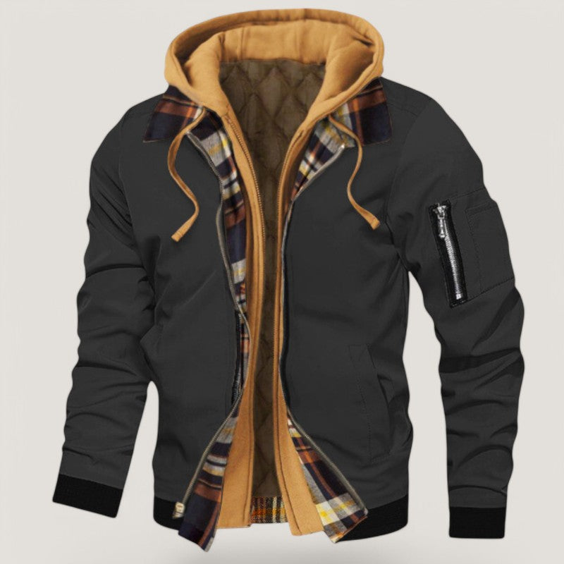 Terramalux-Men Winter Jacket-Veste d'hiver à capuche chaude pour hommes