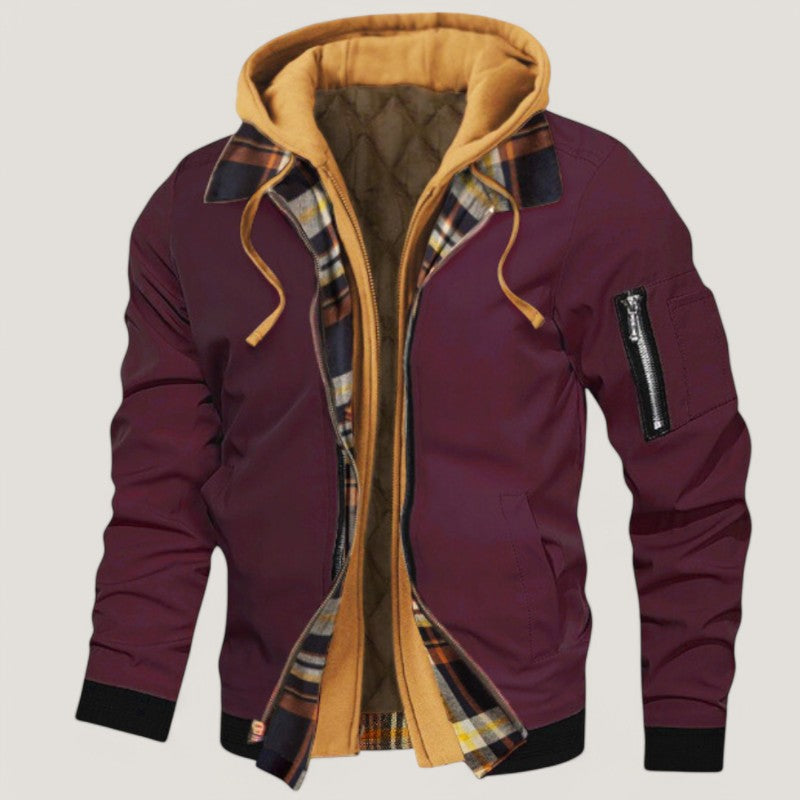 Terramalux-Men Winter Jacket-Veste d'hiver à capuche chaude pour hommes