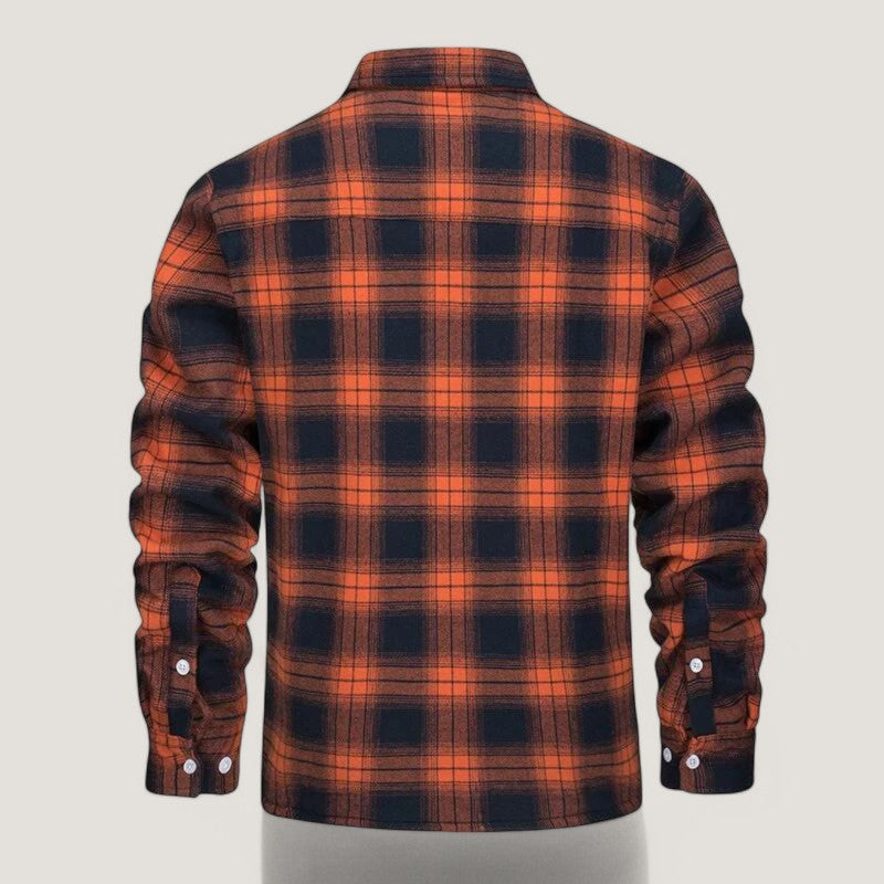 Terramalux-Winter jacket-Veste à carreaux pour hommes avec doublure en fleece