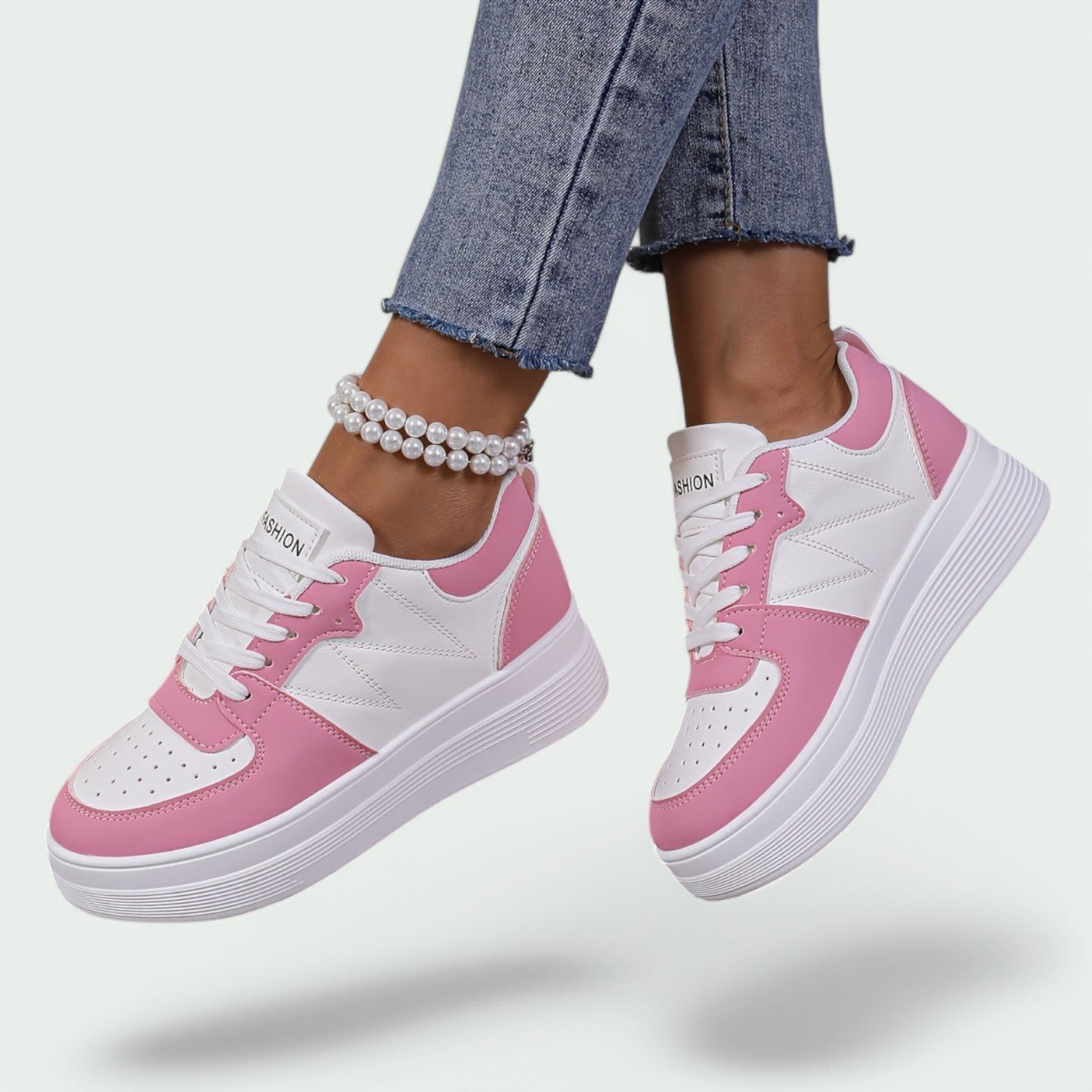 Clara - Baskets Femme en Cuir Artificiel Confortables et Élégantes-3