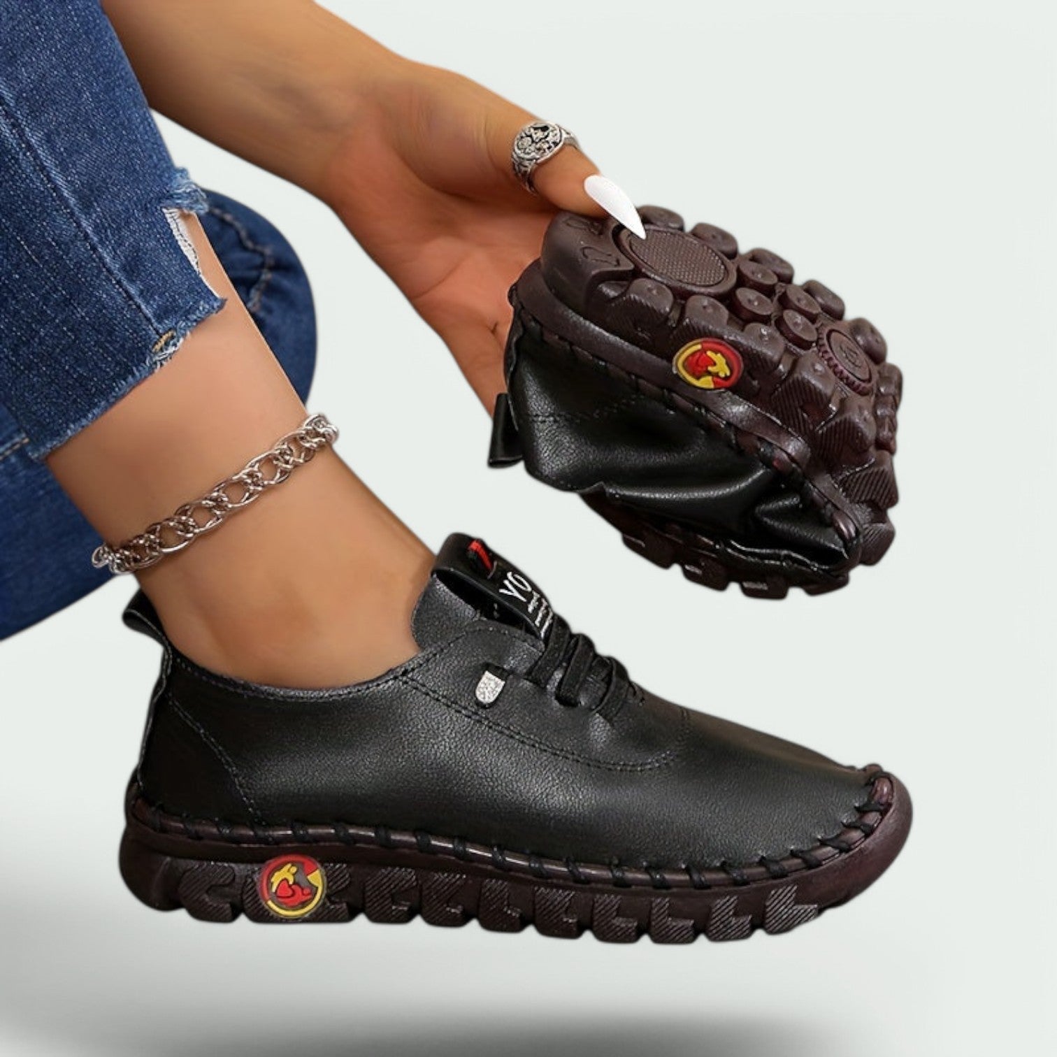 Clara - Baskets Femmes en Cuir Synthétique Confortables et Élégantes-1