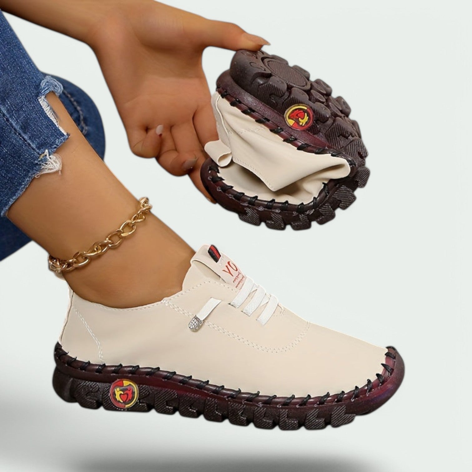 Clara - Baskets Femmes en Cuir Synthétique Confortables et Élégantes-3