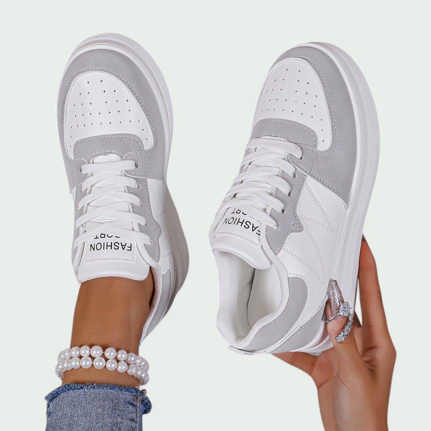 Variant image for Clara - Baskets Femme en Cuir Artificiel Confortables et Élégantes-22