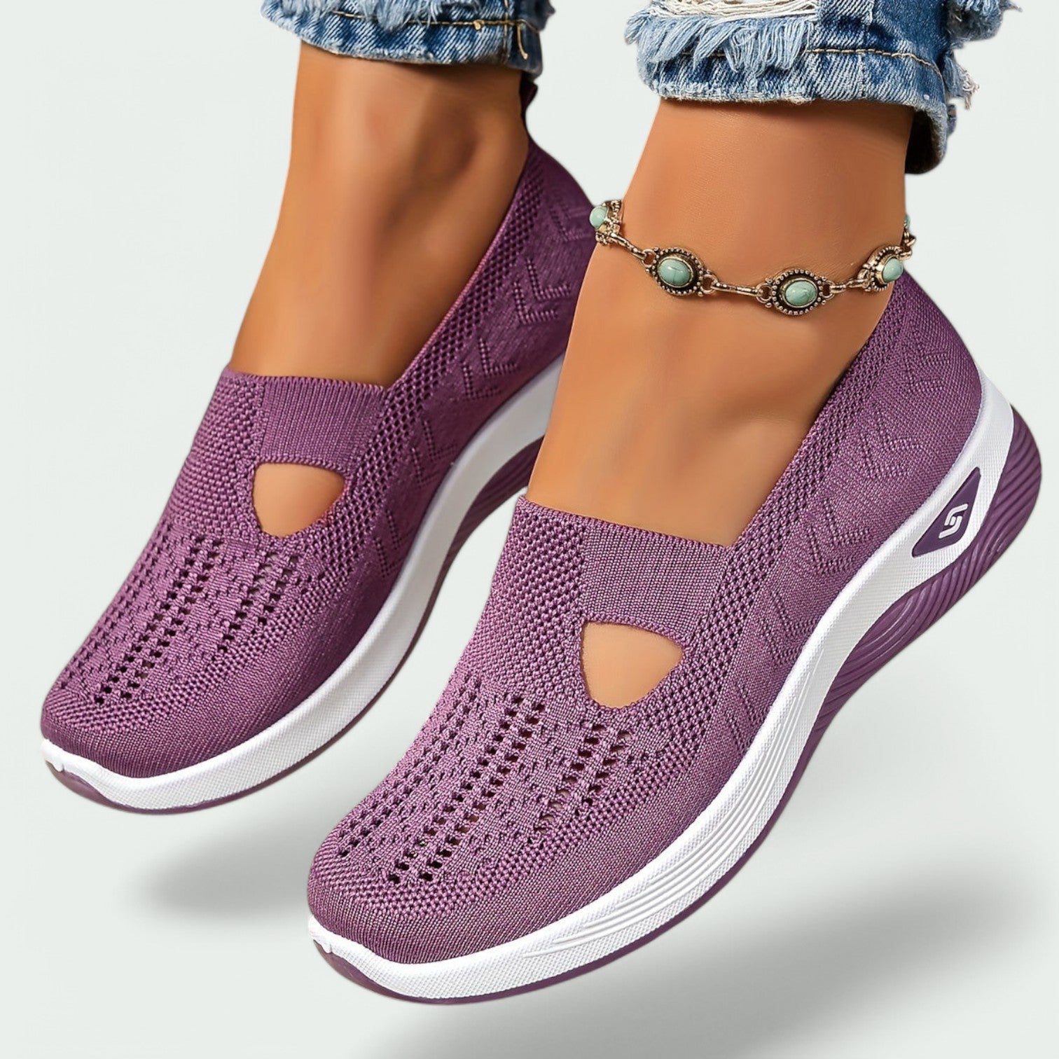 Sovena - Baskets Sportives Femmes en Tricot Respirant avec Confort Orthopédique-6