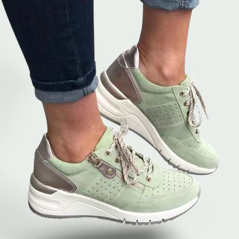 Clara - Baskets Confortables en Cuir pour Femmes avec Semelle Absorbante-2