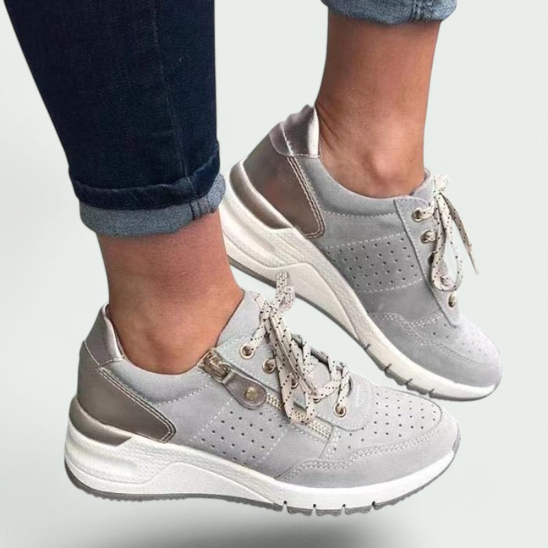 Clara - Baskets Confortables en Cuir pour Femmes avec Semelle Absorbante-1