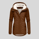 Terramalux Jackets Zayla - Longue veste d'hiver imperméable avec capuche et doublure