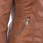 Terramalux Leather Jacket Layne - Élégante veste en cuir pour femmes avec style moderne