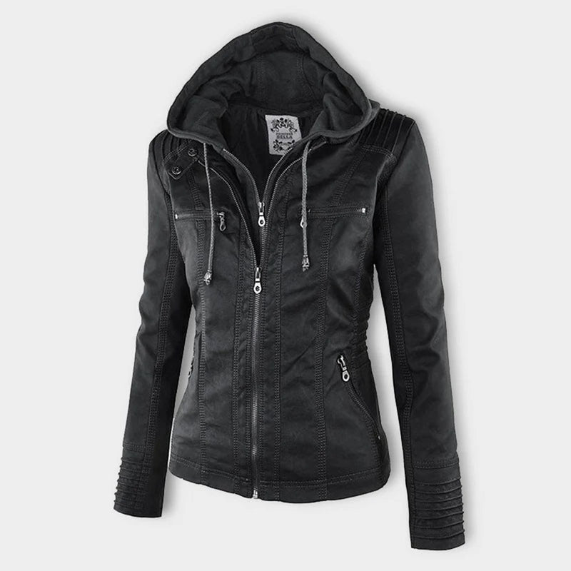 Terramalux Leather Jacket Layne - Élégante veste en cuir pour femmes avec style moderne