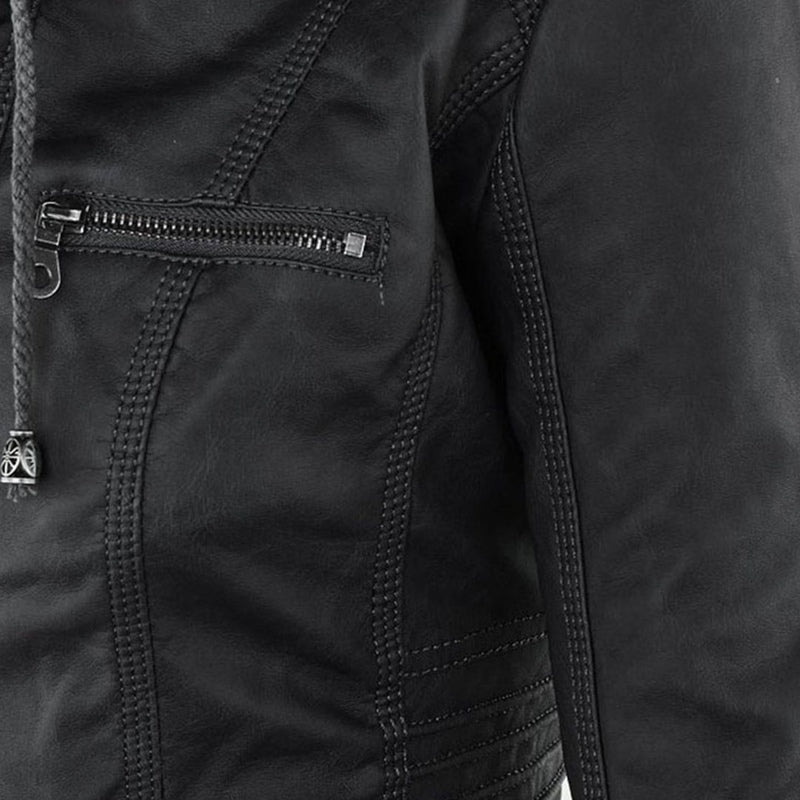 Terramalux Leather Jacket Layne - Élégante veste en cuir pour femmes avec style moderne
