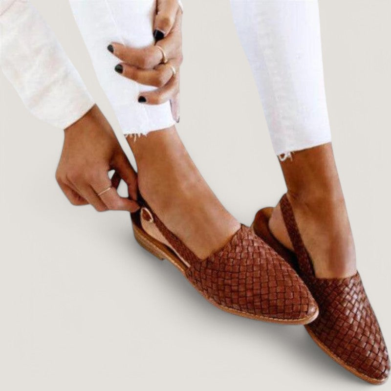 Terramalux-Shoes-Chic slingbacks tressés élégants et confortables