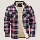 Terramalux-Winter jacket-Veste à carreaux pour hommes avec doublure en fleece