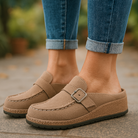 Clara - Sandales Femme Confortables en Daim avec Semelle Absorbante-4
