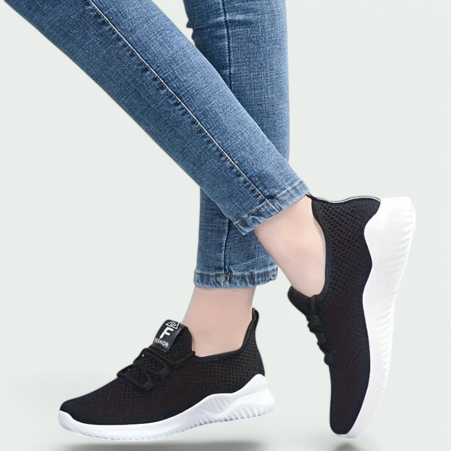 Clara - Baskets Femme Confortables en Tissu avec Semelle Antidérapante-3