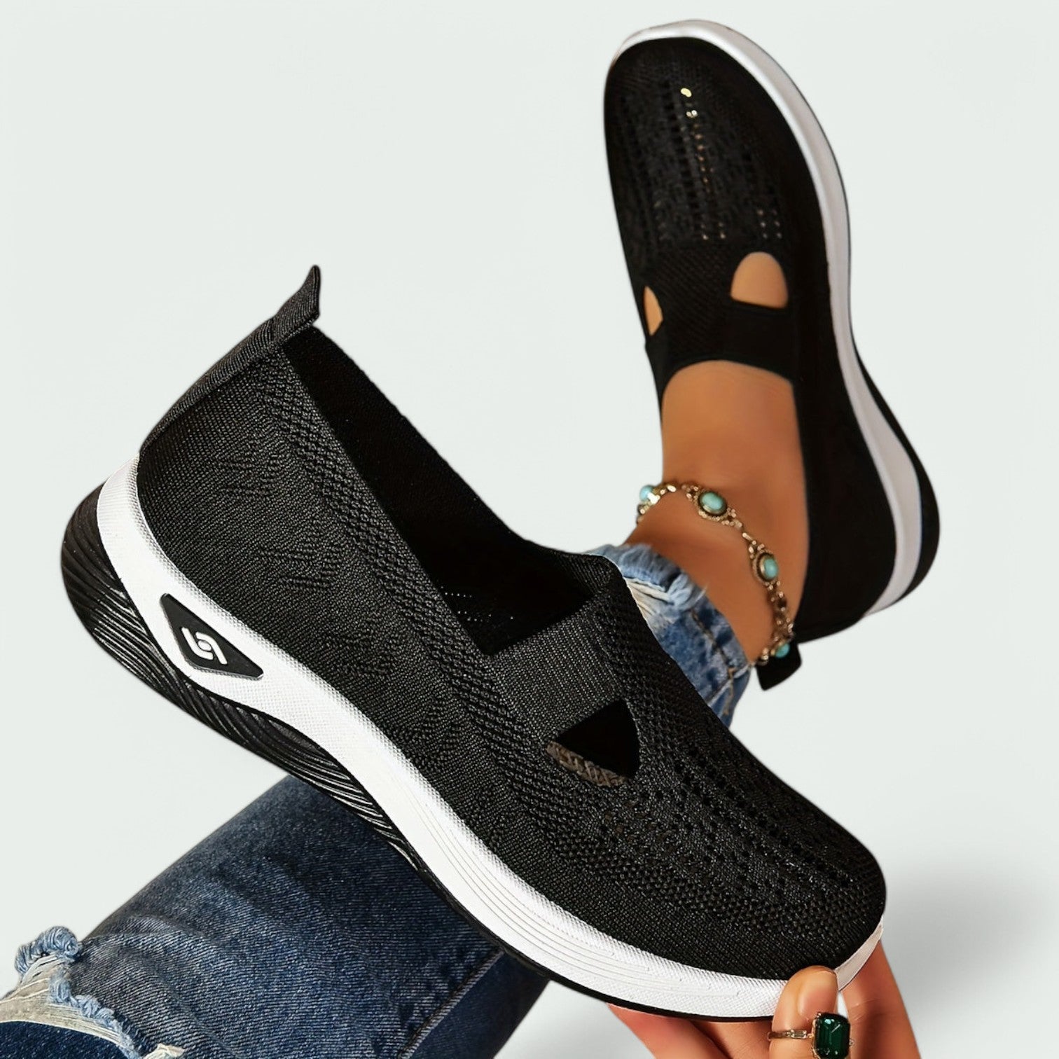 Sovena - Baskets Sportives Femmes en Tricot Respirant avec Confort Orthopédique-4