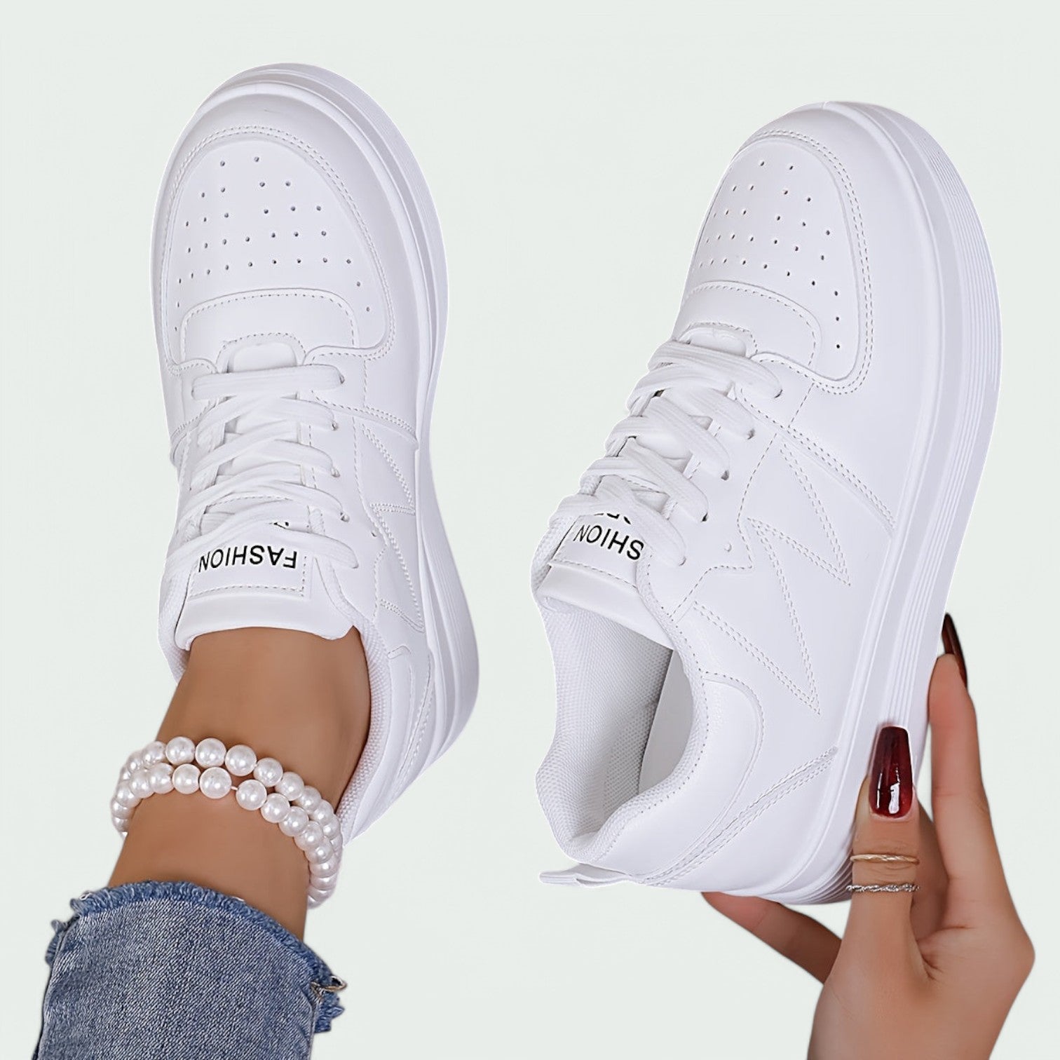 Variant image for Clara - Baskets Femme en Cuir Artificiel Confortables et Élégantes-8