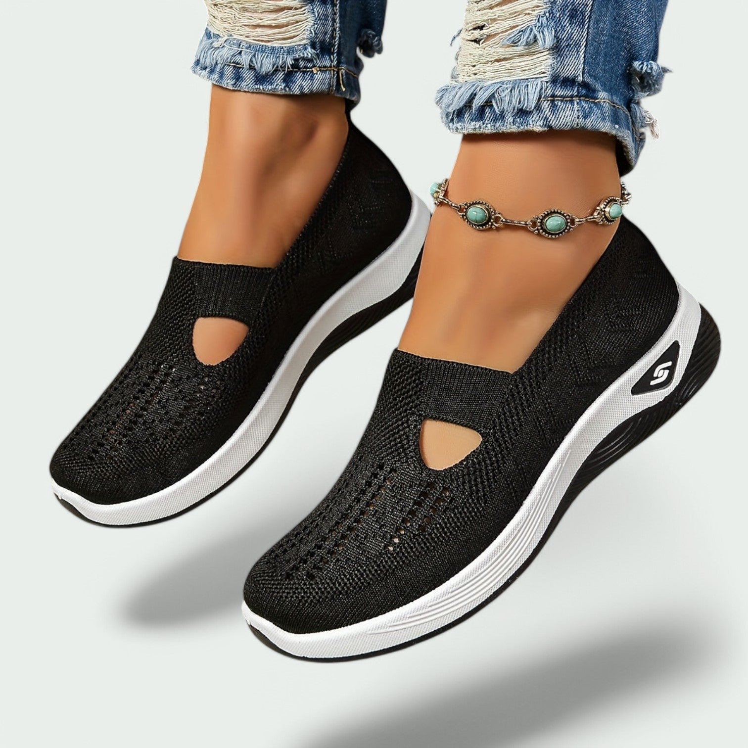 Sovena - Baskets Sportives Femmes en Tricot Respirant avec Confort Orthopédique-2